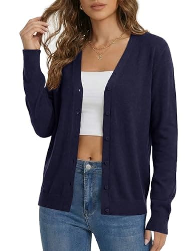 LaGracia Women V Neck Cardigan Sweater 2026 — image 1