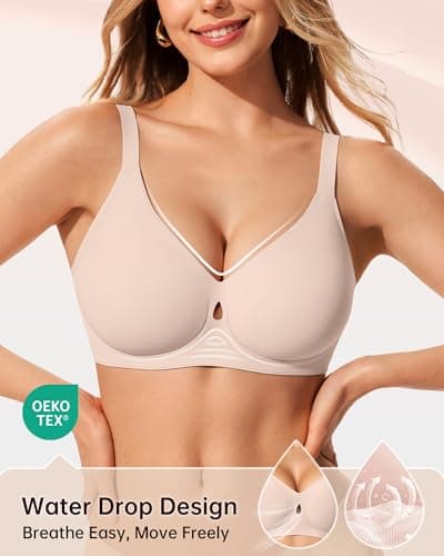 LetsJoli Wireless Bras for Women No Underwire Jelly Bras Seamless Push Up Full Coverage Bralettes Comfortable Everyday Bra view 2