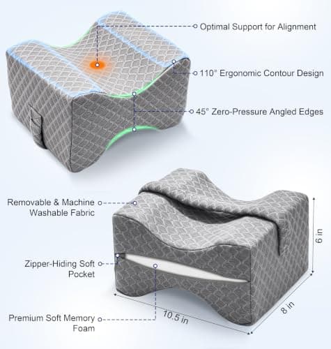 UJPFEO Knee Pillow for Side Sleepers view 5