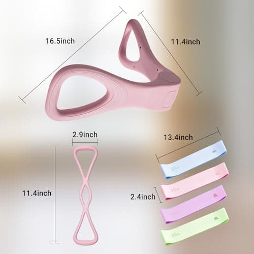 Brobantle Home Pilates Essential Kit for Women, Pilates Equipment Set with Pelvic Floor Trainer, Resistance Bands for Beginners Home Workouts view 7