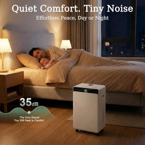 Ludatido Max 35 Pints Up to 2,000 Sq.Ft dehumidifier for Home & Basement | 2026Upgraded Intelligent compressor,0.56 Gallon Water Tank, with Drain Hose, Efficient Humidity Control for Large Spaces view 4
