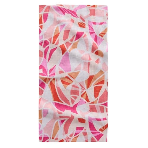 GEOMETRY Bar Towels for Kitchen - Spring & Summer Collection - Premium Towels for Cleaning Dishes & Glassware - Absorbent & Fast Drying Kitchen Towels - Soft Floral, 12" x 14" - 1-Piece — image 1