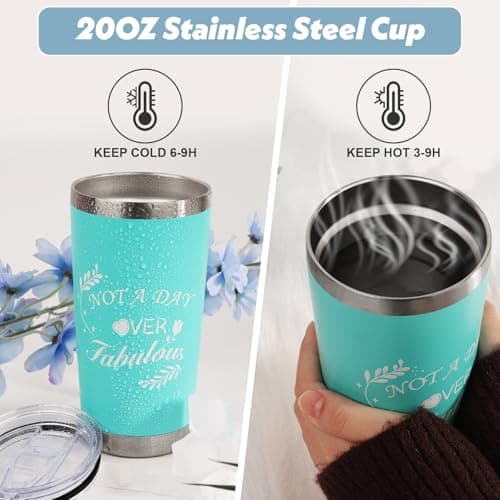 Birthday Gift for Women, Spa Basket Sets, Get Well Gifts, Self Care Gifts for Best Friends Sister Mom (blue cup) view 2