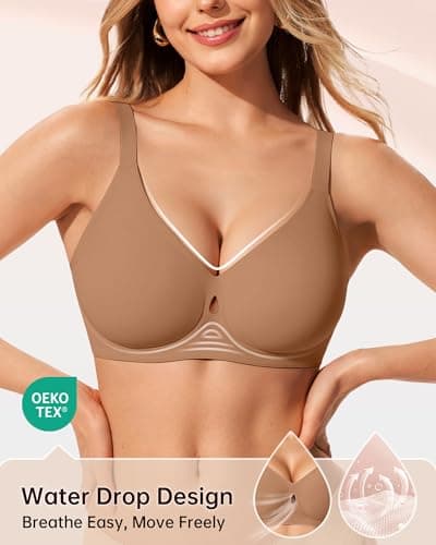 LetsJoli Wireless Bras for Women No Underwire Jelly Bras Seamless Push Up Full Coverage Bralettes Comfortable Everyday Bra view 2