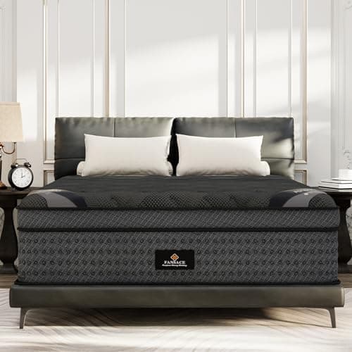 (High-End Upgraded) Luxury 18 Inch King Size Hybrid Mattress in a Box | with Gel Memory Foam & Pocket Springs, 7-Zone Support & Pressure Relief, Reinforced Edge Support, 365-Night Trial,Medium Firm — image 1