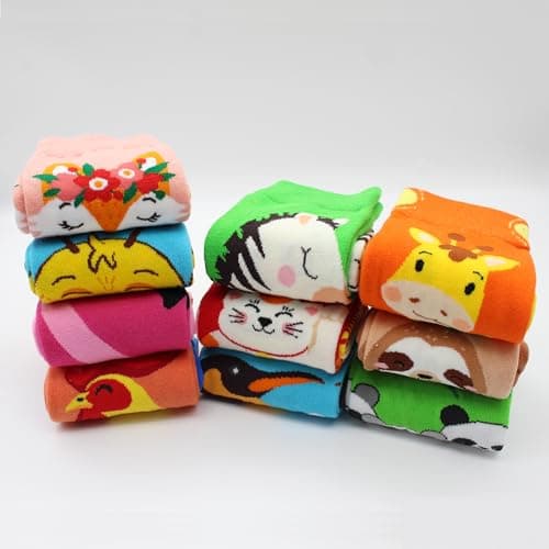 suokesi Womens Animal Socks Size 9-11, Cute Funny Fun Crazy Novelty Colorful Calf Girls Crew Socks view 4