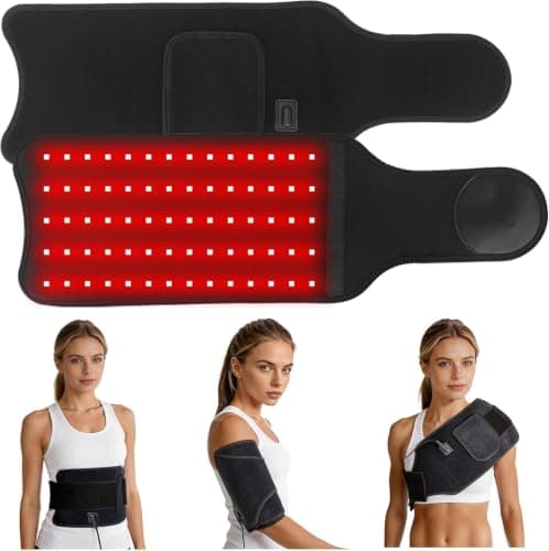 Red Light Therapy Pad, 70 LEDs Adjustable 22.1"x7.1" Light Wrap,Corded — image 1