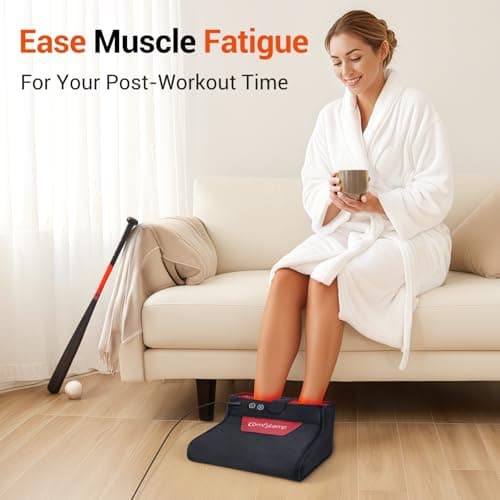 Comfytemp Red Light Therapy for Feet, 360 LEDs 43W Near Infrared Light Therapy Boot, 3D Wearable Feet Wrap for Ankle Heel Sole Plantar Joint Muscle, 660nm & 850nm, Up to Foot Size 12 view 5