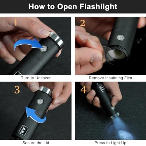 Lejorain Automatic Folding Umbrella Inverted - Upside Down Yellow Windproof Umbrella LED Flashlight Handle With Reflective Strip view 6