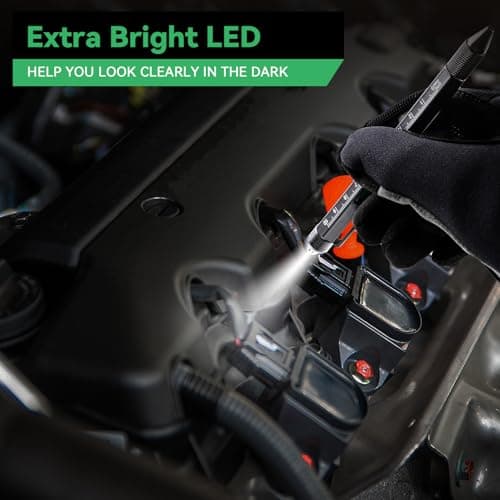 9-in-1 Multitool Pen with LED Light, Stylus, Level, Screwdriver, Cool Gadget, Gifts for Men. Women, Dad, Him, Husband, Father, Mechanic, Boyfriend, Birthday Gifts for Men, Black view 4