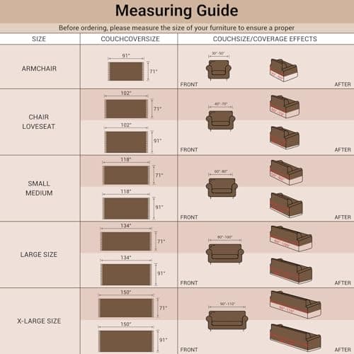 Couch Cover for Pets Sectional Non Slip Sofa Cover for 3 Cushion Couch Washable Chenille Sofa Throws with Tassel Furniture Protector Pet Friendly, Beige, 71''x 134'' view 5