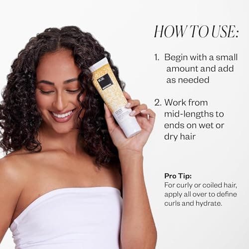 IGK Mistress Hydrating Hair Balm | Leave-In Conditioner + Smoothing Styling Cream | Frizz Control for Dry, Curly & Wavy Hair | Coconut Oil Treatment | Vegan view 6