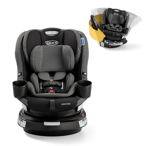 Graco EasyTurn 360 2-in-1 Rotating Convertible Car Seat, 360 Degree Rotating Infant to Toddler Rotating Car Seat, 2 Modes Rear and Forward Facing, Slim Design view 1