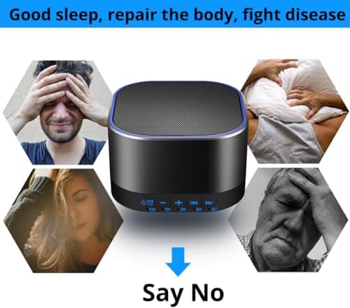 Magicteam Sound White Noise Machine with 20 Non Looping Natural Soothing Sounds and Memory Function 32 Levels of Volume Powered by AC or USB and Sleep Sound Timer Therapy for Baby Kids Adults view 4