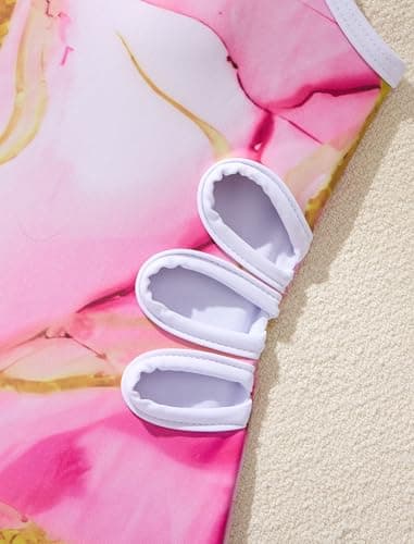 Kdwdvbn Girls Swimsuit One Piece Ruffle Sleeve Cut Out Cute Bathing Suit Summer Beach Swimwear 4-12Y view 5