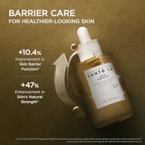 SKIN1004 Madagascar Centella TECA Ampoule, Korean Face Serum for Oil Balance & Moisture Barrier Support with TECA & PDRN, Hydrating Serum for Skin Firmness, Korean Skin Care, 1.69 fl oz / 50 ml view 6