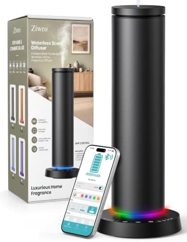 Ziweo Cordless Waterless Diffuser 2000sq.ft, Rechargeable & Plug-in Powered — image 1