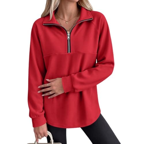Quarter Zip Pullover Women Fleece view 4
