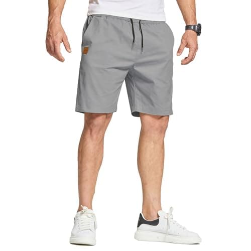 FizzPop Mens Shorts Casual Summer Cotton Chino Golf Beach Drawstring Shorts — image 1