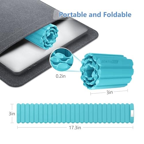 Wrist and Ankle Weights for Women & Men 2 Pack (1lb Each), Adjustable Silicone Wearable Arm & Leg Weights for Pilates, Gym, Yoga, Cardio, Strength Training view 6