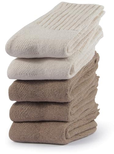 BenSorts Women's Winter Boots Socks Thick Warm Cozy Crew Socks Solid Color Gifts view 3