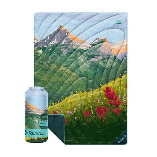 Rumpl Original Puffy National Park Blanket for Camping and Outdoors, Glacier - V2