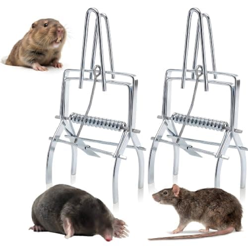 2 Pack Mole Traps, Reusable Easy-Set Mechanical Trap for Lawns, Gardens and Farmland — image 1