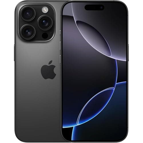 Apple iPhone (Renewed Premium) 16 Pro Max, US Version, 1TB, Black Titanium - Unlocked