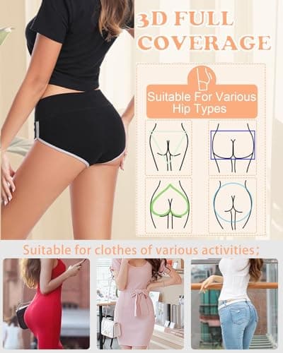 CAILECOTTON Womens Underwear Cotton High Waisted Underwear for Women Brief Soft Stretch Breathable Everyday Hipster 5ps view 2