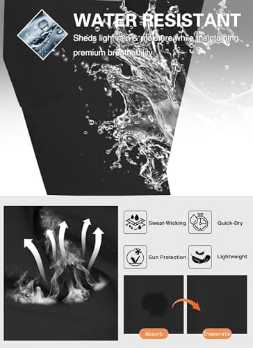 TOIUUI Womens Lightweight Cargo Pants Water Resistant Quick Dry UPF 50+ Elastic Waist Hiking Work Travel Zipper Pockets view 4