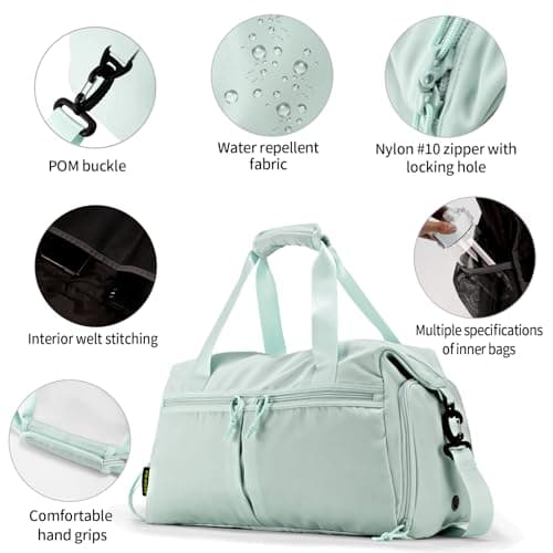 Weekender Duffel Bag with Shoe Compartment And Wet Pocket-Luggage Everyday Overnight Bag for Men and Women Travel-Carry On Gym Bag view 5