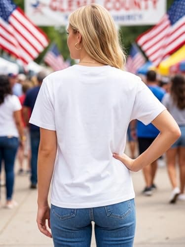 American Shirts for Women 1776 Shirt 250 Anniversary USA Top 4th of July Patriotic T-Shirt America Flag Graphic Tee view 3