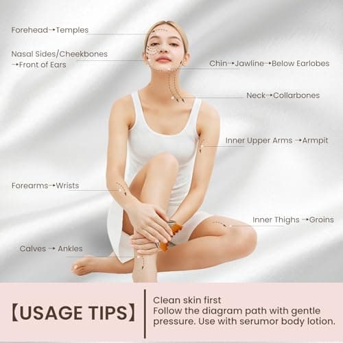 3-in-1 Lymphatic Contour Face Brush: Facial Dry Brush, Lymphatic Lifter & Jawline Sculptor | Hypoallergenic Ergonomic Design | Reduces Puffiness & Tightens Skin view 5