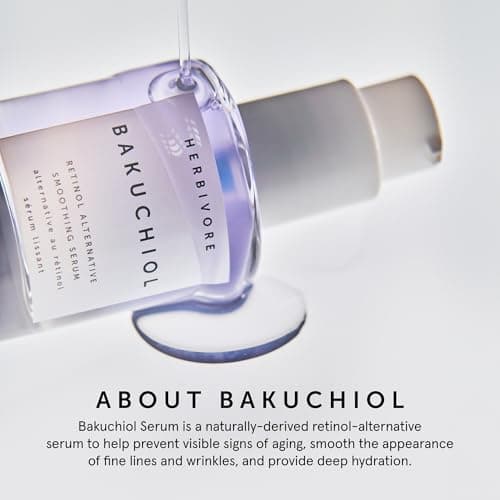 HERBIVORE Bakuchiol Retinol Alternative Face Serum | Smooths Skin, Improves Texture & Elasticity, Reduces Fine Lines & Wrinkles | Plant-based, Vegan, Cruelty-free, 30mL / 1 oz view 3
