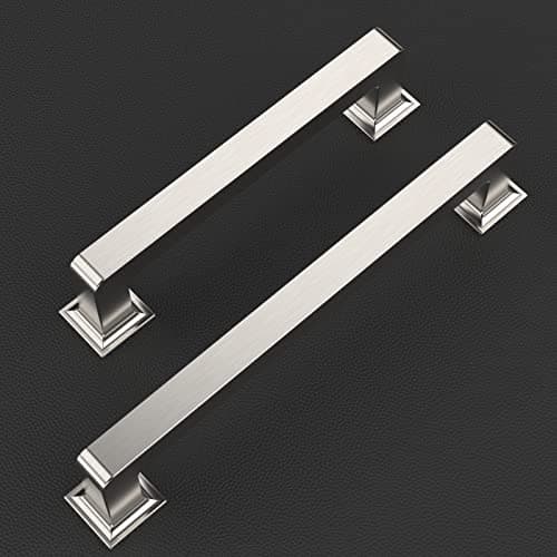 9BUILD 5 Inch 10 Pack Brushed Satin Nickel Cabinet Pulls Kitchen Cabinet Handles Kitchen Cabinet Hardware Kitchen Handles for Cabinets Cupboard Handles view 6