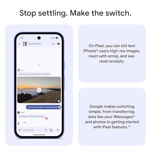 Google Pixel 10a - Unlocked Android Smartphone - 7 Years of Pixel Drops, 30+ Hours Battery, Camera Coach, Gemini Live, Durable Design, Call Screen, Car Crash Detection - Obsidian - 128 GB (2026 Model) view 6