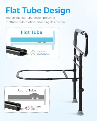 Bed Rail for Elderly Adults Safety – Adjustable Bed Assist Rail for Seniors, Post Surgery Recovery & Fall Prevention, Fits Thick Mattresses, Retractable Height Adjustment, Supports Up to 300 lbs view 4