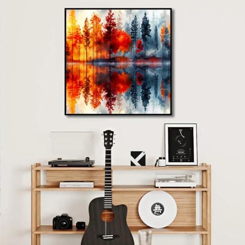 igoodom Landscape Diamond Art Kits for Adults, Landscape Diamond Painting Kit, Full Drill Round Diamond Art Kits, DIY Gem Art and Crafts for Home Wall Decor Gift 14x14inch view 3