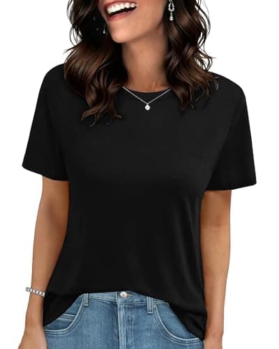 GAYHAY T Shirts for Women - Short Sleeve Spring Summer Tops Soft Basic Tees Beach Vacation Clothes for Casual 2026 — image 1