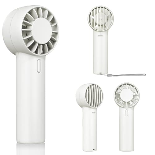 Portable Mini Turbo Handheld Fan, Pocket USB Rechargeable fan with 3-Speed Super Strong Wind Adjustable, Personal Travel Summer Cooling Eyelash Fan Gifts for Girls Boys Men Women- Indoor Outdoor — image 1