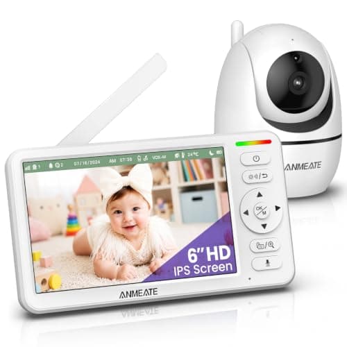ANMEATE 6" Video Baby Monitor with Camera and Audio No WiFi — image 1