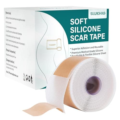 Silicone Scar Sheets (1.6"x 158" Roll-4M), Medical Grade Silicone Scar Tape — image 1