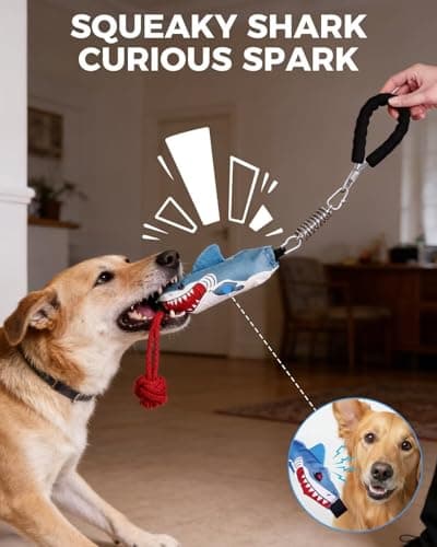 TIPOOP Tug of War Dog Toy with Handle, Dog Rope Toy for Aggressive Chewers, Interactive Dog Pull Toy for Training, Durable Rope Tug Toy for Medium Large Dogs view 2