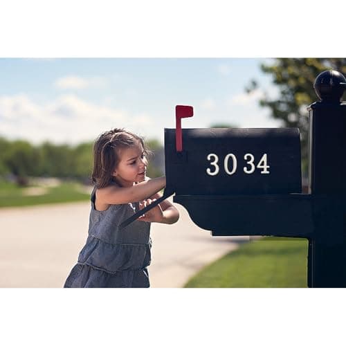 Mailbox Numbers for Outside, MONNCHA House Numbers for Mailbox 3D Self Adhesive mailbox Numbers 2 Inch Door Address Numbers Stickers for Mailbox, Apartment, House, Trash Bins - Silver view 2