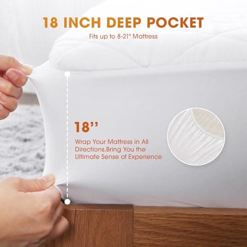 Heated Mattress Pad Twin XL Size,Electric Mattress Pad with Preheat Functions, Bed Warmer with 12 Heat Settings Controller & 1-12 Hours Auto Shut Off, Machine Washable(39"x80",White) view 5