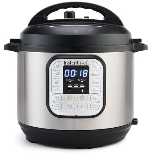 Instant Pot Duo 7-in-1 Electric Pressure Cooker, Slow Cooker, Rice Cooker, Steamer, Sauté, Yogurt Maker, Warmer & Sterilizer, Includes App with Over 800 Recipes, Stainless Steel, 8 Quart view 1