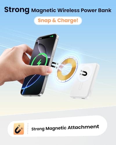 for MagSafe Power Bank 12000mAh, Magnetic Portable Charger view 4