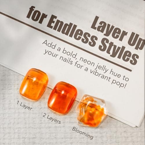 SAGEBIO Jelly Gel Nail Polish, 15ml Semi-Transparent Gel, Glossy Finish, Vibrant Colors for DIY Manicures, Long-Lasting & Chip-Resistant view 3