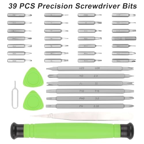 DSBYKJ 39 in 1 Professional Magnetic Mini Repair Tool Set Cell Phone Computer Watch Eyeglasses Removal Tool Set Non-Slip Anti-Static Mini Portable Screwdriver Set view 4