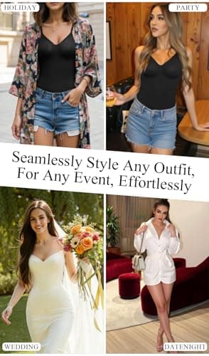 JEKAOYI Women's Shapewear Bodysuit, Mid Thigh Tummy Control Butt Lifter Shaper with Adjustable Straps view 6